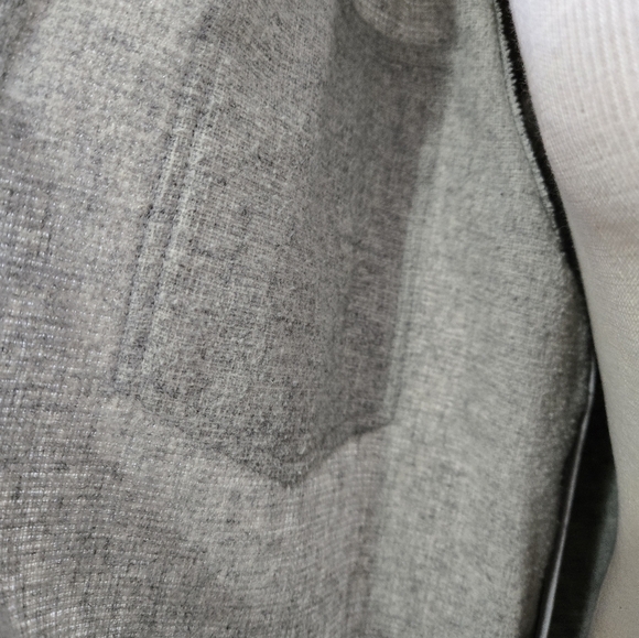 GENTLE FAWN Heather Grey "Kyleen" Wool Blend Sweater Jacket. Size Small - Picture 9 of 15